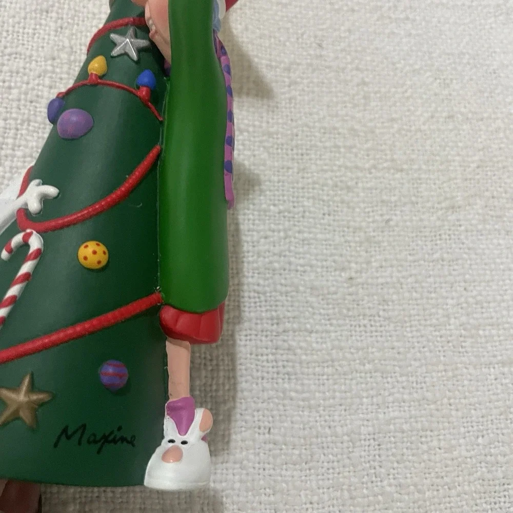 Maxine & Dog Floyd Decorating‎ Christmas Tree Large Gold Star Figurine 9 3/4